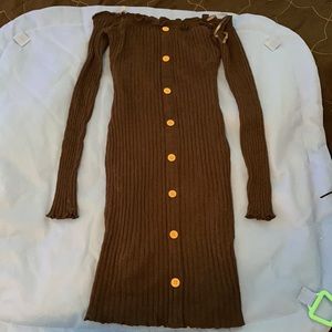 Black long sleeve bodycon dress xsmall